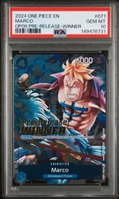 2024 ONE PIECE PROMOS TWO LEGENDS PRE-RELEASE-WINNER #071 MARCO PSA 10