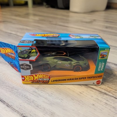  Hot Wheels 2025 Lamborghini Huracan Super Trofeo Evo2 Pull-Back Speeders