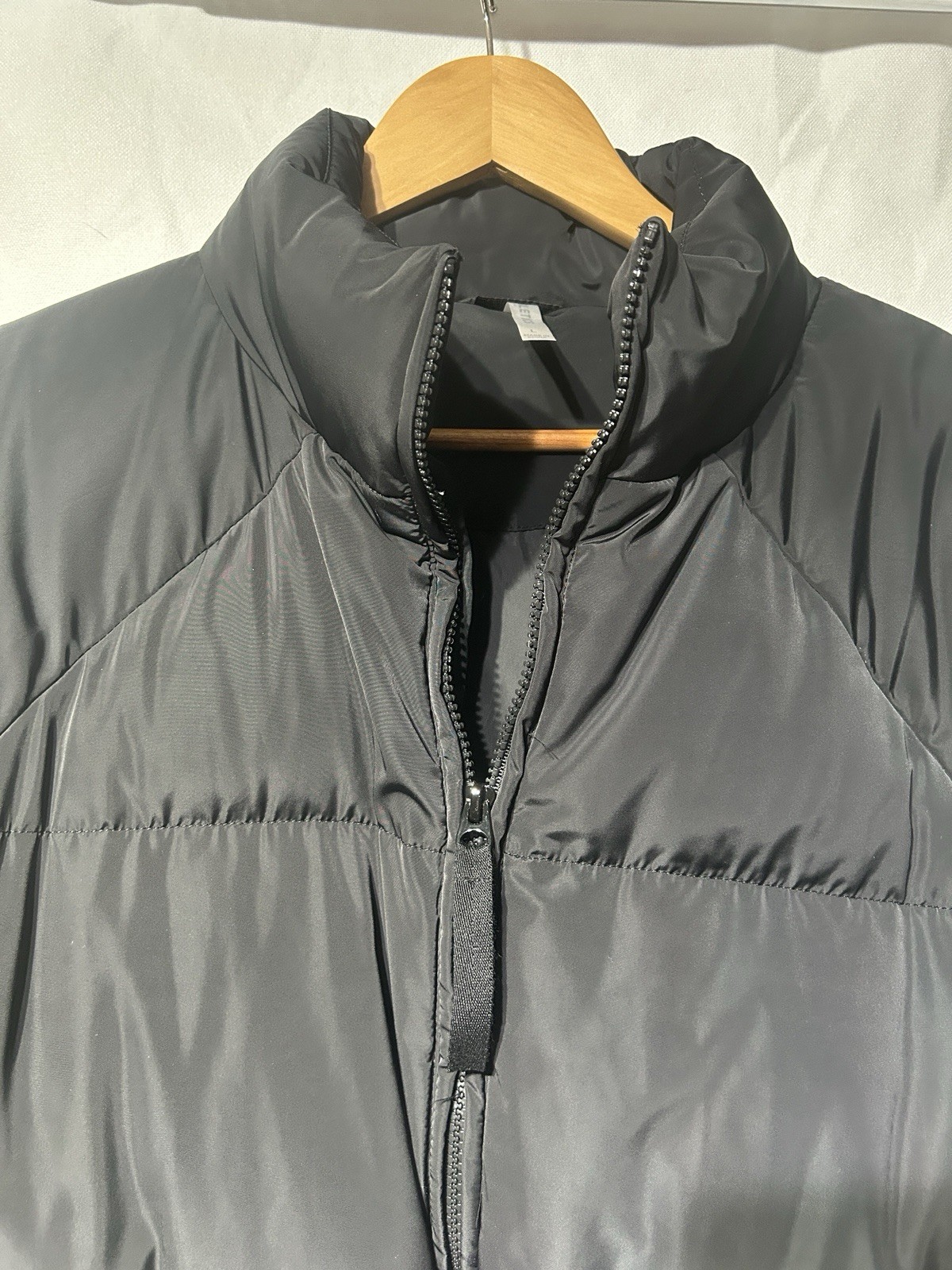 Fabletics Black Bryce Belted Storm Puffer Coat, L… - image 3