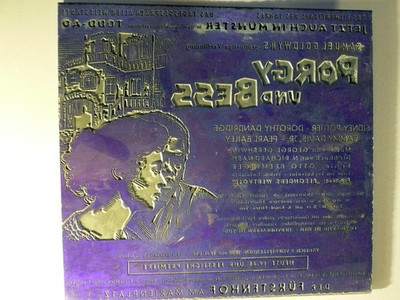 Porgy und Bess - Der Fürstenhof am Marienplatz - 17x18,5cm - Metall-Druckplatte