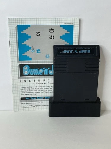 Bump 'n' Jump (Atari 2600, 1983) Mattel Cartridge & Manual Only Cleaned Tested