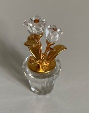 Swarovski Crystal Memories Gold Flower Pot