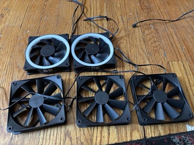 Lot of 5 120mm case fans