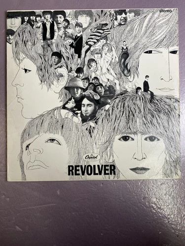 Vintage Beatles Revolver 12" Vinyl LP 1966 Capitol Psych Rock Pop Album