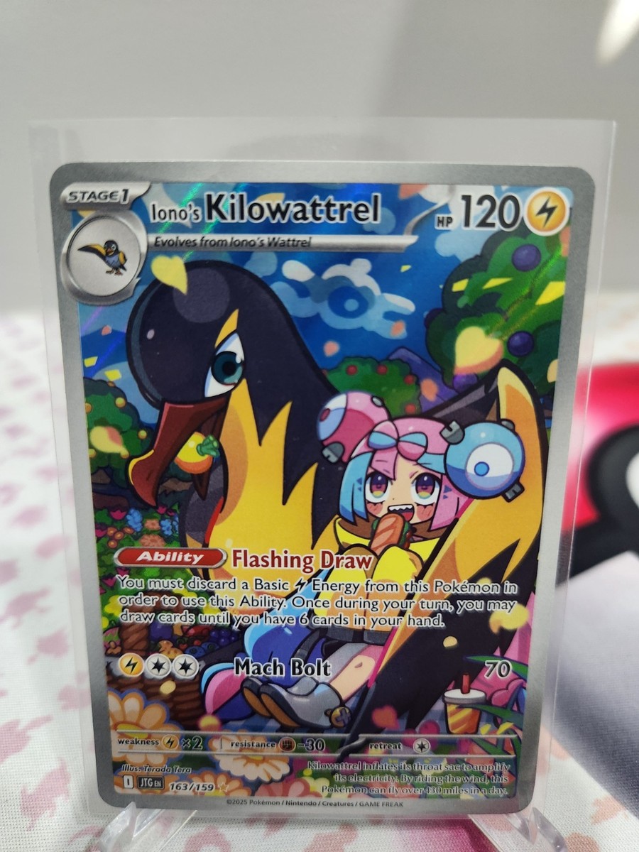Pokemon TCG - Iono's Kilowattrel 163/159 - Journey Together - IR - NM/M |  eBay