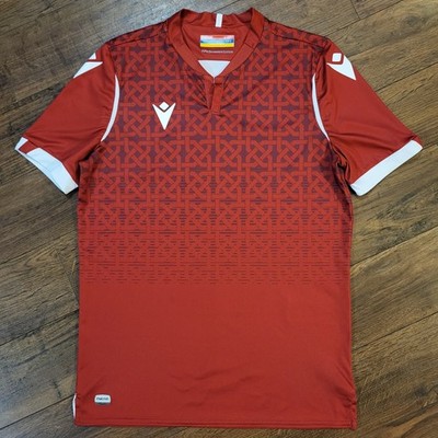 Macron 2022-24 Armenia Home Jersey Kit Shirt Mens Small Red Soccer Football