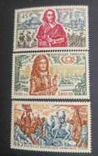 YT 1655/1657 SERIE HISTOIRE DE FRANCE 1970 3 TIMBRES NEUFS **