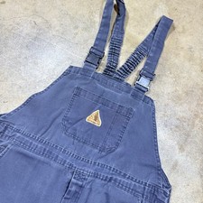 Bulwark FR Mens Overalls Faded Black Distressed L REG 