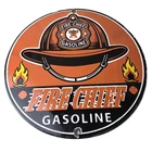 Vintage Texaco Gasoline Sign - Fire Chief Service Gas Station Porcelain Ad Sign