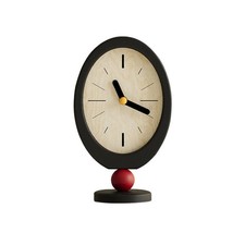 Horloge de table rétro en bois décoration analogique horloge de bureau pour maison chambre bureau