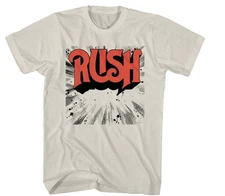 Rush Starburst Logo T Shirt Men’s Rock N Roll Music Classic Concert Band Tee