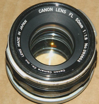 Vintage Canon 50mm 1.8 FL Mount Standard Camera Japan Lens #292652 - Image 1 of 4