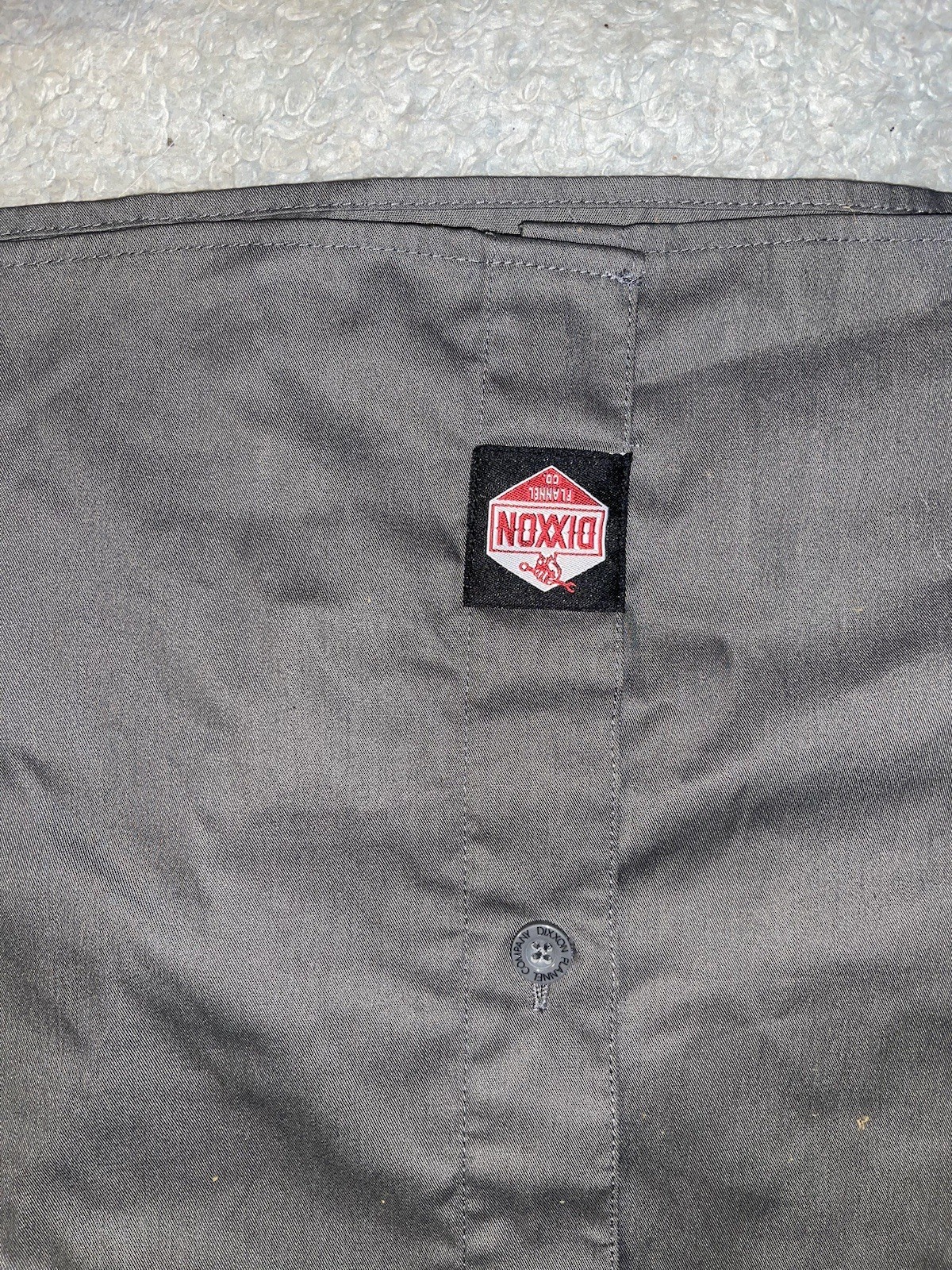 Dixxon Solid Gray Workforce Button-Up Short Sleev… - image 5