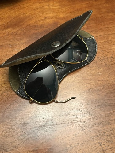 Vintage Nikon Aviator Sunglasses With Original Case • Black