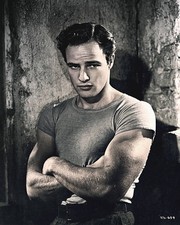 Marlon Brando in character as Stanley Kowalski from Tennessee Will- Old Photo
