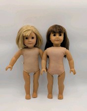 American Girl 2008 Kit and 2008 Samantha 18" Dolls Nude TLC READ