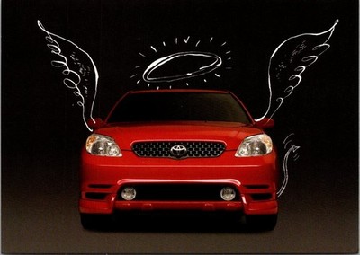 TOYOTA MATRIX Change Reality automobile 4x6 advertising FRANCE Postcard