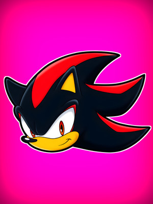 Shadow the Hedgehog 6'' High Quality Vinyl Sticker