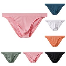Cotton Mens Low Rise Briefs Comfortable Breathable Underwear in Various Colors
