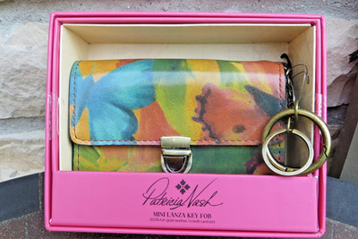 Patricia Nash Mini Lanza Key Fob Hangoff Wallet - Spring Multi - IN GIFT BOX!