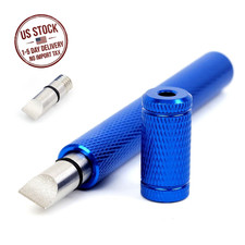 Golf Club Groove Sharpener & Cleaner Tool with Spare Tip for Irons and Wedges
