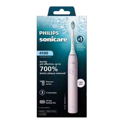 Philips Sonicare 4100 Plaque Control Rechargeable Electric Toothbrush Light Pink