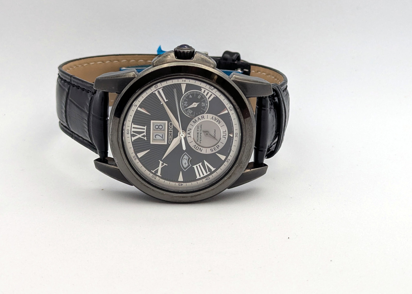 Seiko Premier Kinetic Perpetual Big Date Sapphire 7D4… - Gem
