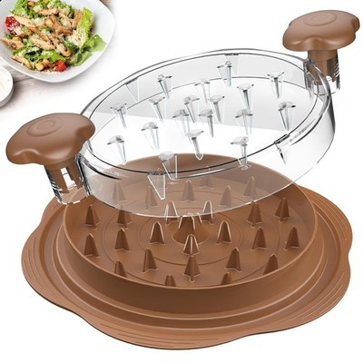 Chicken Shredder Large Breast Tool Twist with Large, Brown