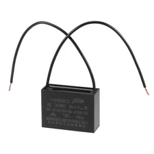 Ceiling Fan Capacitor CBB61 10uF 250V AC 2 Wire Metallized Polypropylene Film