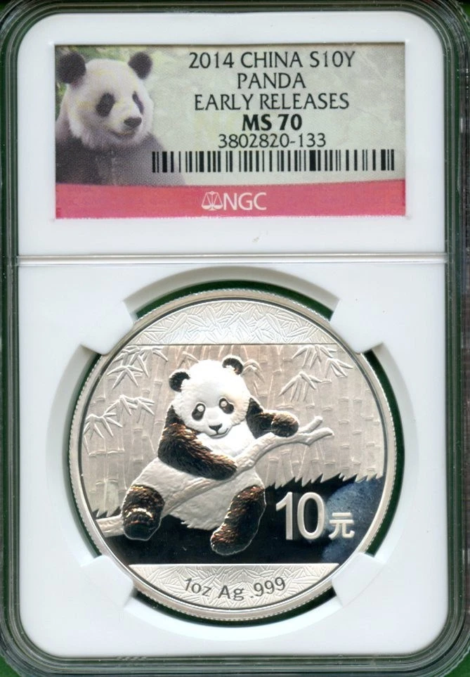 Chinese Panda MS 70 Graded 2014 Silver Bullion Coins for sale | eBay