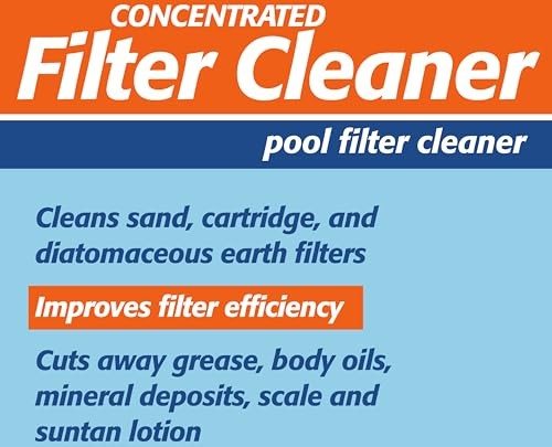 Pool Mate 1-2702 Liquid Swimming Pool Filter Cleaner, 1-Pack