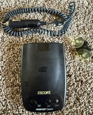 Escort Passport Classic Radar Detector w/ Mount Power Cord - Powers On - Read