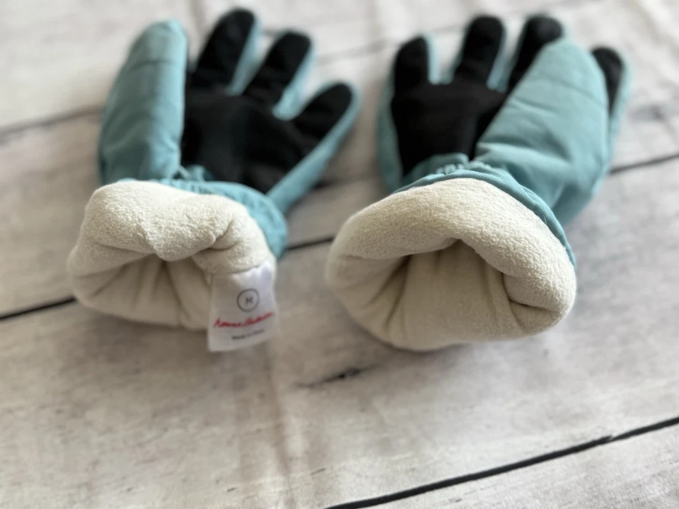 Hanna Andersson Blue Insulated Girls Snow Gloves Size Medium - Image 3 of 4