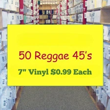 Reggae Vinyl Lot 50 New 7" 45s Max Romeo, Luciano, Sizzla, Capleton  Anthony B