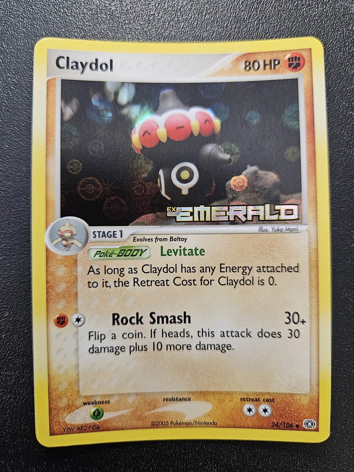 Pokemon EX Emerald Claydol Stamped Reverse Holo 24/106 NEAR MINT