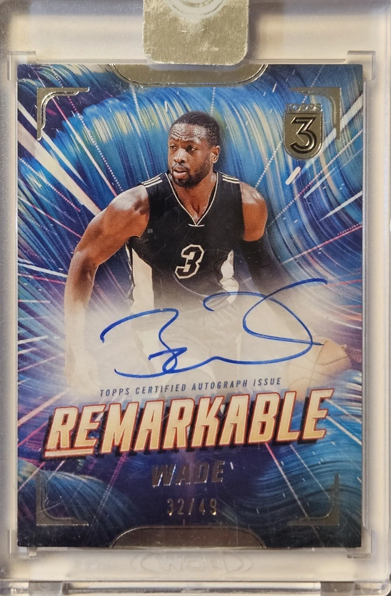 Topps Dwyane Wade Basketball Autographed Sports Trading Cards
