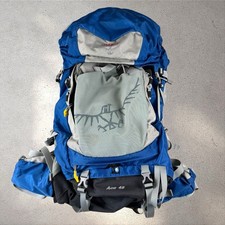 Osprey Backpack Ace 48 Blue/Gray Ventilated Suspension Hiking Camp Bag