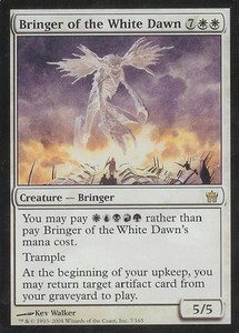MTG English Bringer of the White Dawn NM Normal Fifth Dawn