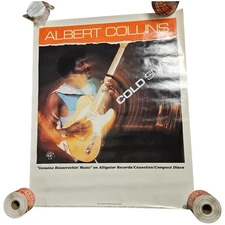 Albert Collins Cold Snap 23x28 Original VTG 1986 Alligator Records Promo Poster