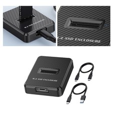 M.2 NVMe  SATA to USB C Docking Station M Key B M Key Reader Writer Adapter NEW