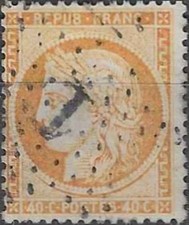 Timbre France classique type "Céres" 38 o - 88751FE