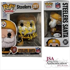 BILL COWHER SIGNED AUTOGRAPHED PITTSBURGH STEELERS SANTA FUNKO POP JSA COA