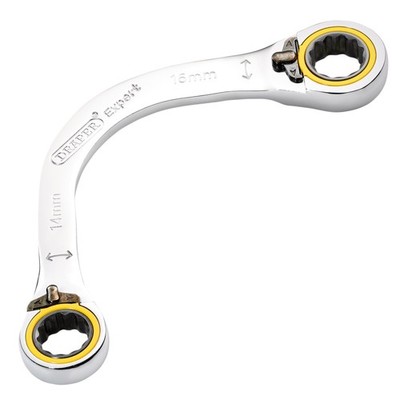 Draper Expert HI-TORQ Doppelring Halbmond Ratschen-Schlüssel 14 X 16mm 03935