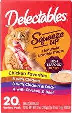 Delectables Squeeze Up Non-Seafood Variety 0.5 Ounce Pack of 20 ,