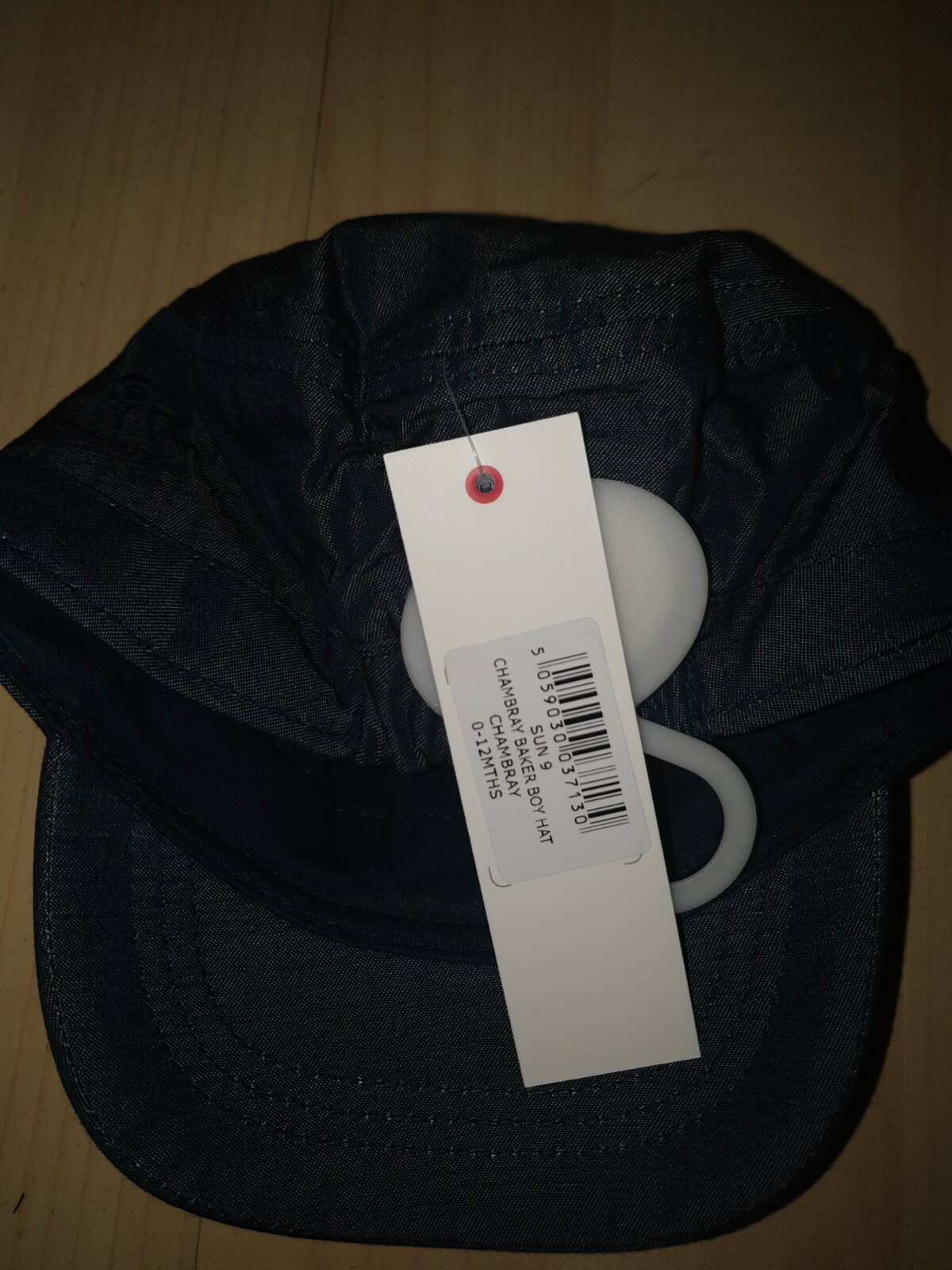 Baby Boys Baker Cap blue denim. 0-12 MONTHS.MINOTI BNWT image 5