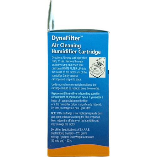 2 PACK x 3 = 6ct Protec DynaFilter Kaz Air Cleaning Humidifier Replace Cartridge - Picture 7 of 7
