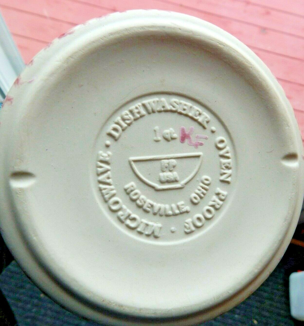 Vintage Roseville Ohio 1 Quart Pink Jar Crock Microwave Dishwasher Oven Proof eBay