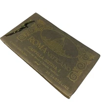 Vintage Postcard Book Roma Vaticano Capella Sistina 3.75" x 6.75" Rome Italy