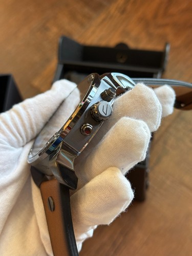 Diesel Original DZ7332 MR DADDY 2.0 Gunmetal Brown Leather Strap Chrono Watch - Picture 5 of 8