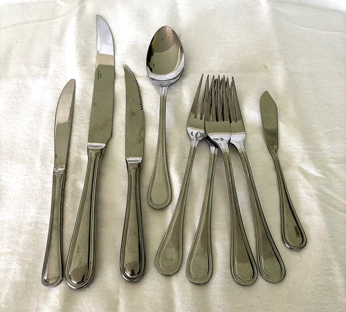 Cuisinart STRATFORD Pattern 18/10 Stainless, Spoon, Forks, Carving Knife, etc...